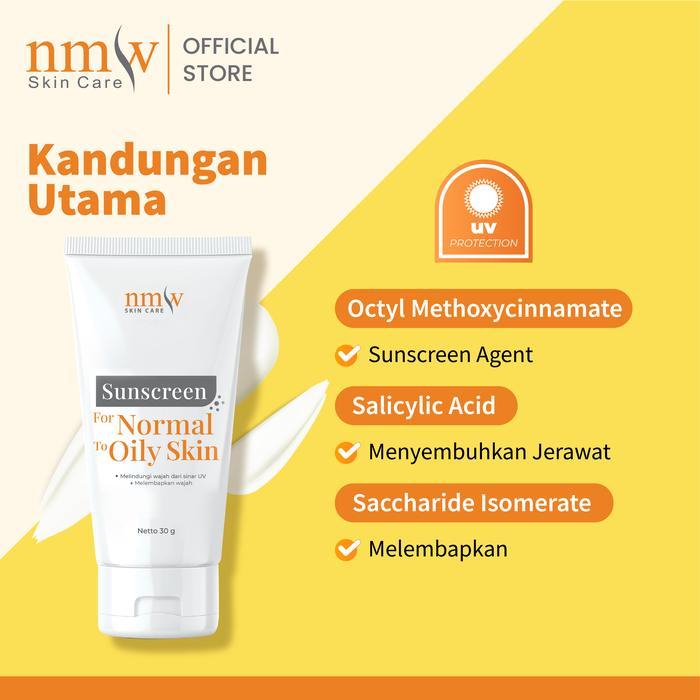 Nmw Sunscreen For Normal To Oily Skin / Pac - 30Gr #Gratisongkir