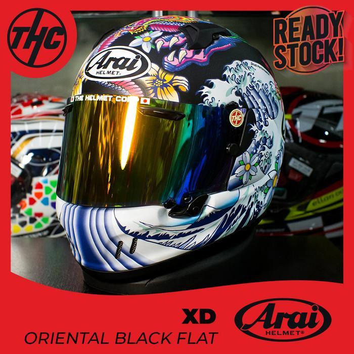ARAI XD ORIENTAL FLAT BLACK FULL FACE ORIGINAL PREMIUM HELMET JEPANG