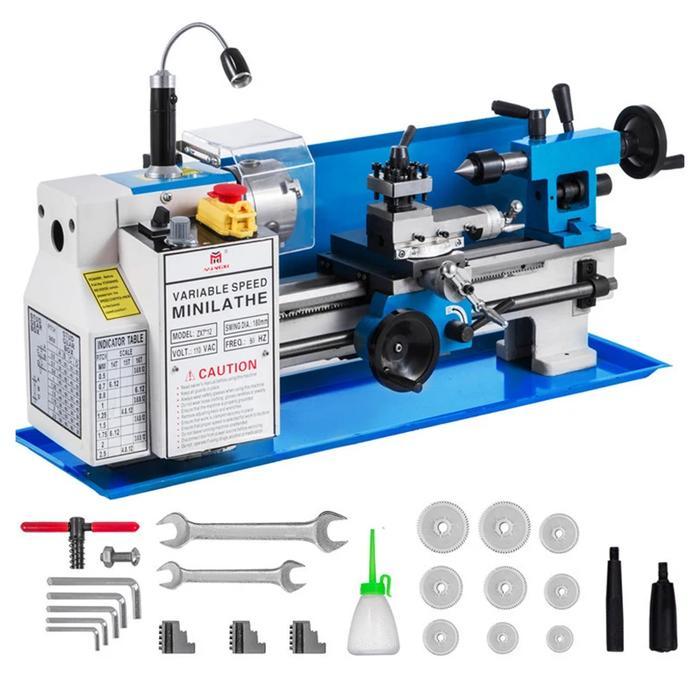 CNC Lathe Motorized Metalworking Turning Universal Mini Metal Lathe Machine Machining Horizontal