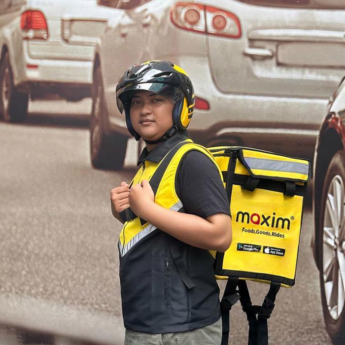 Paket Atribut Rompi Lengkap (Maxim - Transportasi Online)