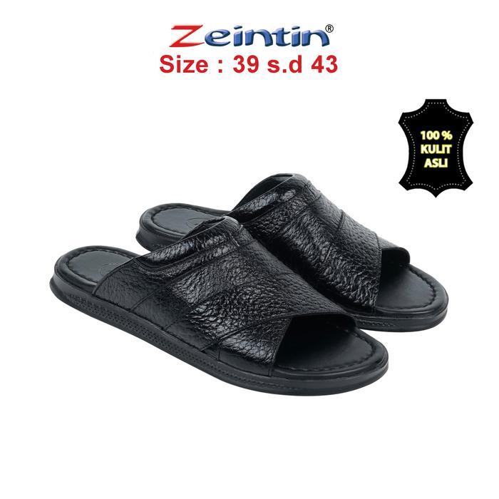 Ready Zeintin - Sandal Pria Zeintin Bahan Kulit Fashion Pria Sandal Pria Selop Pria Sendal Pria Bk