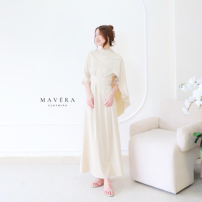 Mavera - Elizabeth Cape Multiways Dress Cotton Silk Wrap Long Dress Mewah Elegan Lembut Nyaman