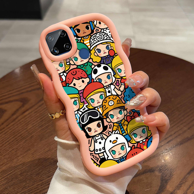 Casing Untuk Realme C15 Case Casing pola Protagonis yang lucu Kasing HP ceruk Kesing mewah Cesing ti