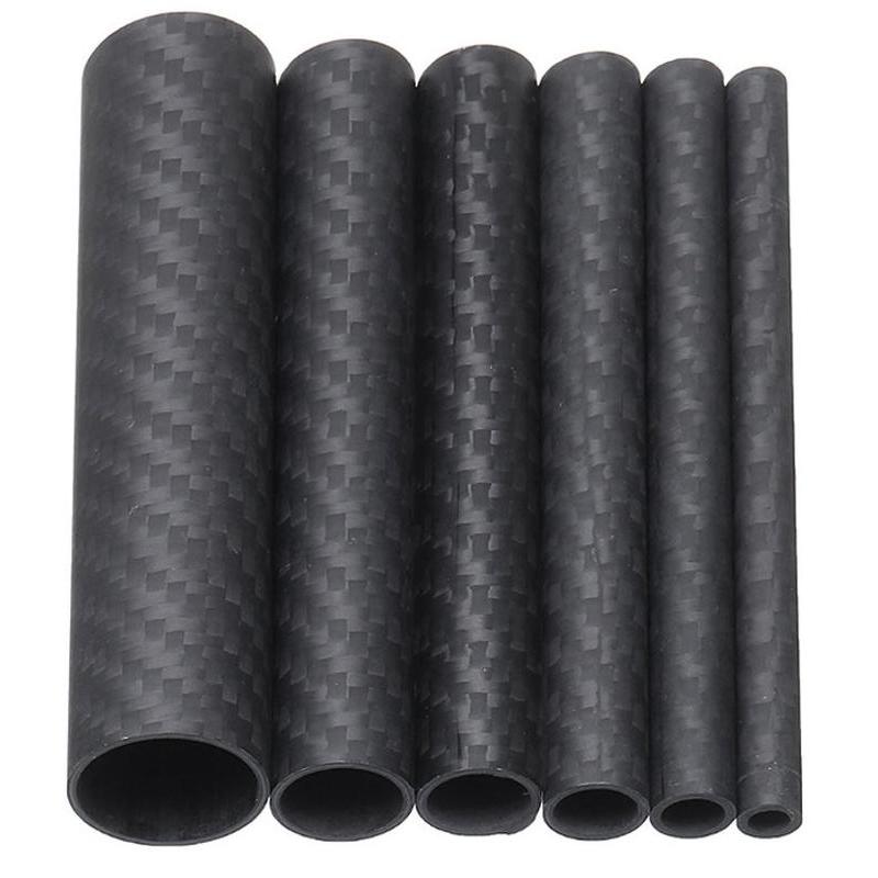 Pipa Carbon Tube OD 12mm ID 10mm Panjang 650mm