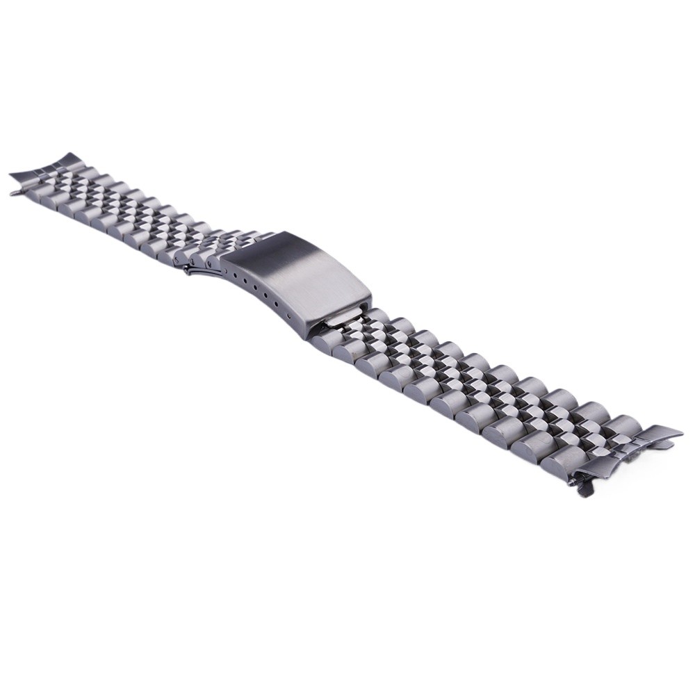 For Seiko 5 SNXS73 SNXS77 SNXS79 SNXS75 SNXS80 SNXF05 19mm Silver Curved Jubilee Watch Band
