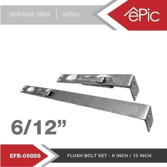 Grendel tanam / slot pintu kupu2 stainless EPIC anti karat