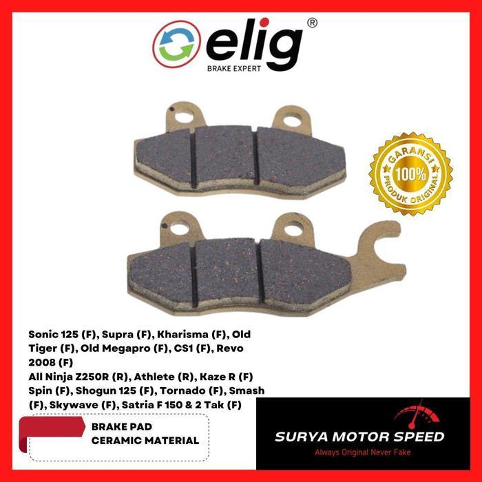 KAMPAS REM DEPAN BELAKANG ELIG CERAMIC EM053 EM054 EM164 EM139 EM105 EM100 EM049 EM016 EM349 EM354