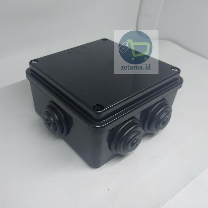 New Junction Box 10X10 Hitam Glan Duradus 10Cm Ip55 Qsm