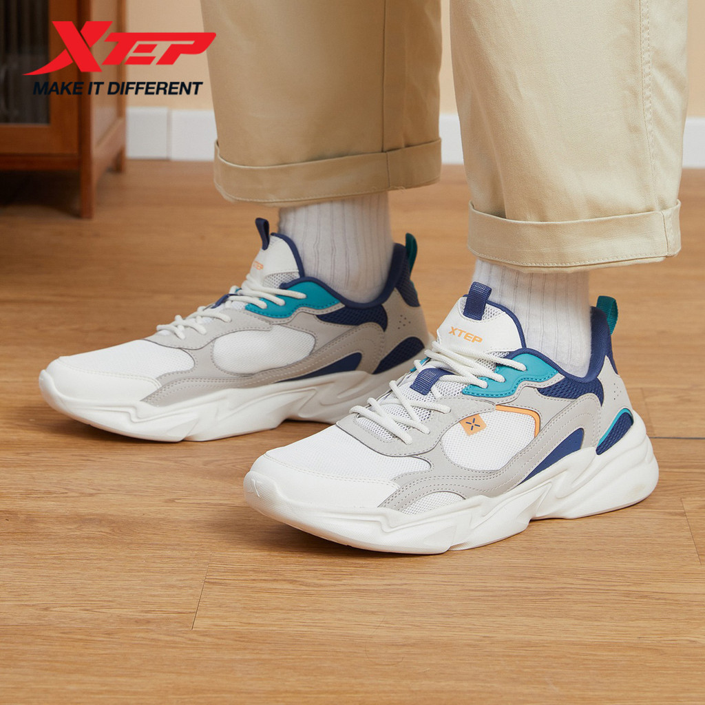 Xtep Walking Shoes for Men Casual Fashion Trekking Support Outdoor Comfortable Breathable