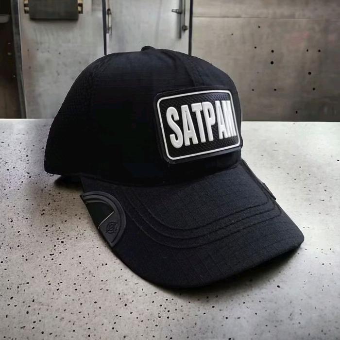 Topi Tactical Logo Satpam #Gratisongkir