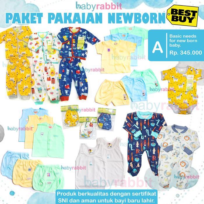 Paket Perlengkapan Bayi NewBorn Basic (A) / Paket Baju Bayi New Born