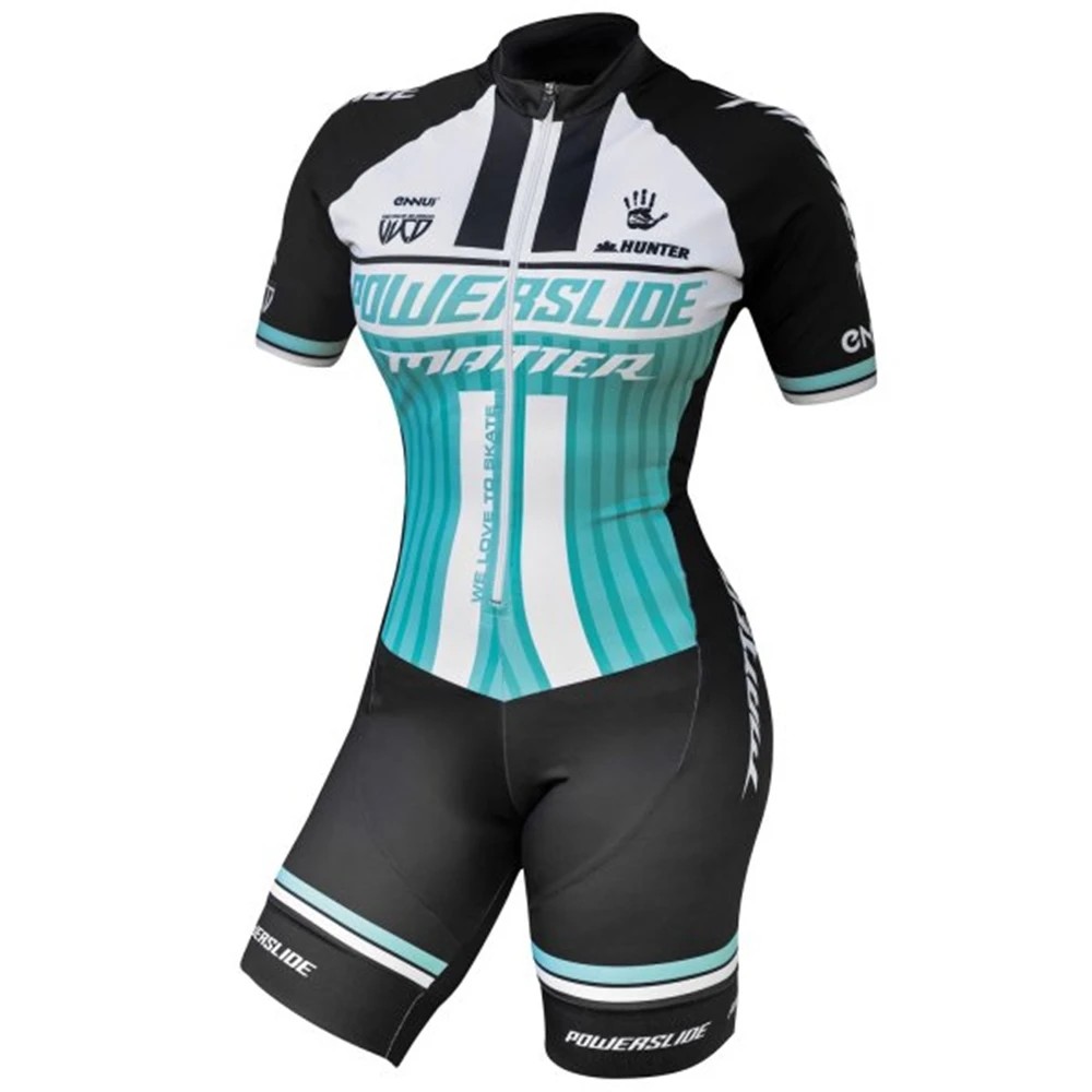 Powerslide Swiming Suit Women Racing Speed Inline Roller Skate Skinsuit Bike Triathlon Clothing