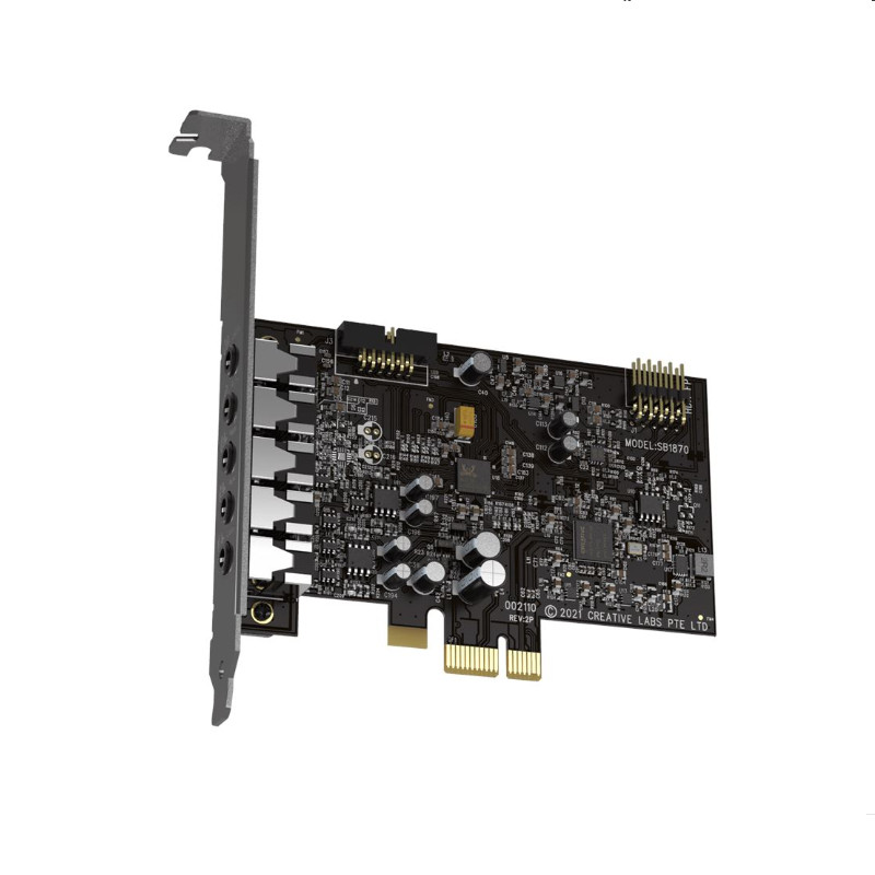 Original Creative Sound Blaster Audigy Fx V2 Hi-res 5.1 PCI-e Music Movie Games Desktop Sound Card