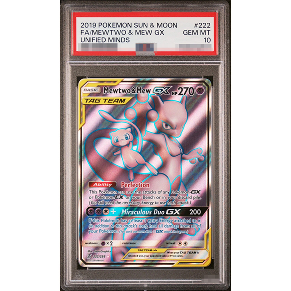 2019 P.m.sm Ptcg Diy Proxy Graded Collection Card Black Star Fa/armored Mewtwo Promo-Fall
