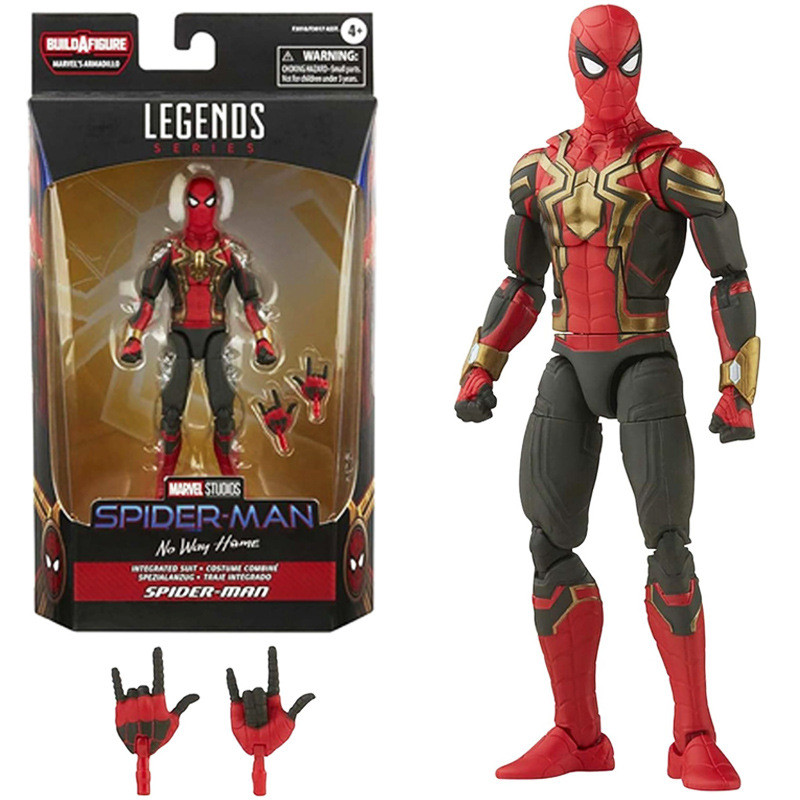 Marvel Legends Spider-Man No Way Home 6 Inch SpiderMan Integrated Suit Action Figure Toy Doll Kids