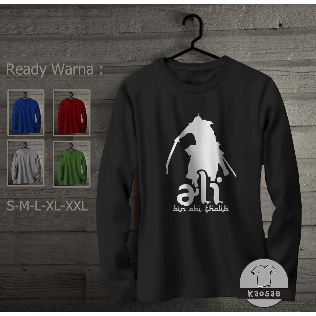 Kaos Ali Bin Abi Thalib Tangan Panjang Kaos Distro
