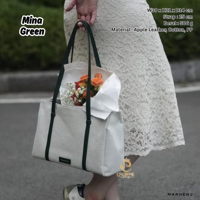 Tas wanita korea Marhen J tote canvas MINA BAG