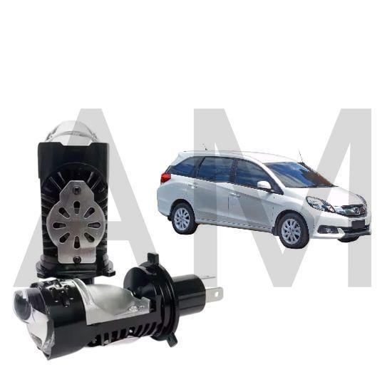 2pcs Lampu Utama LED H4 BiLED Ultra BRIGHT kipas Mobil Honda Mobilio E 2014 2017 AM