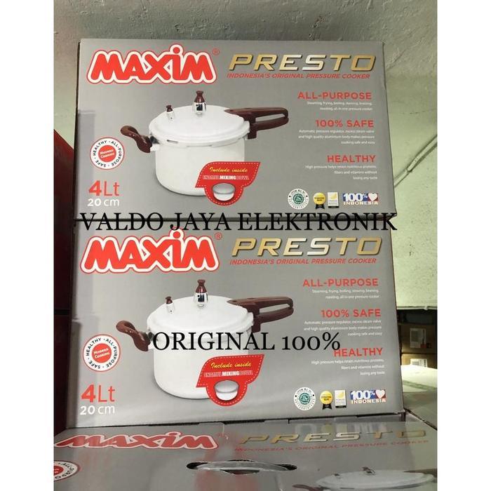 MAXIM Presto 4 Liter 20cm/Panci Cepat Matang MAXIM ORIGINAL