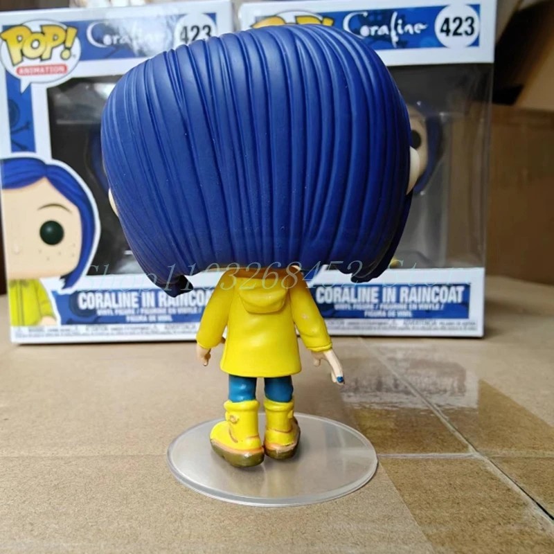 2025 New Funko POP Animation Coraline in Raincoat 423# Vinyl Figure Model Toys for Birthday Dolls