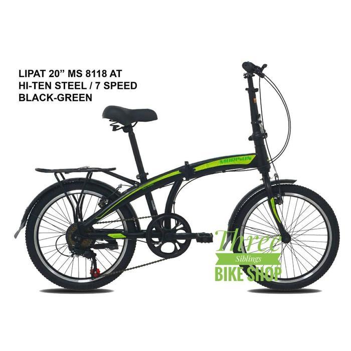 SEPEDA LIPAT MORISON MS 8118 AT 7 SPEED 20 INCH WARNA HIJAU