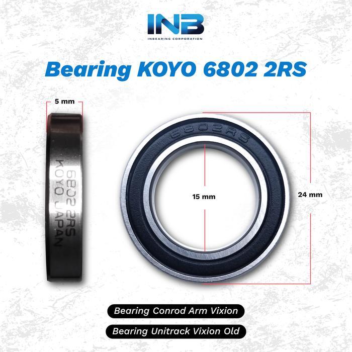 FREE ONGKIR LAKER BEARING KOYO 6802 2RS BEARING LAKER CONROD ARM VIXION UNITRACK VIXION OLD INB BISA
