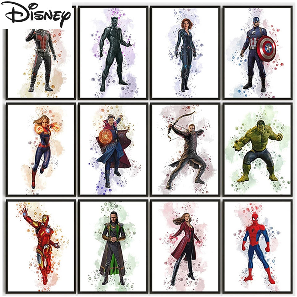 Avengers Superhero 5D Diamond Painting Iron Man Rhinestone Picture Beads Embroidery Full Diamond Mos