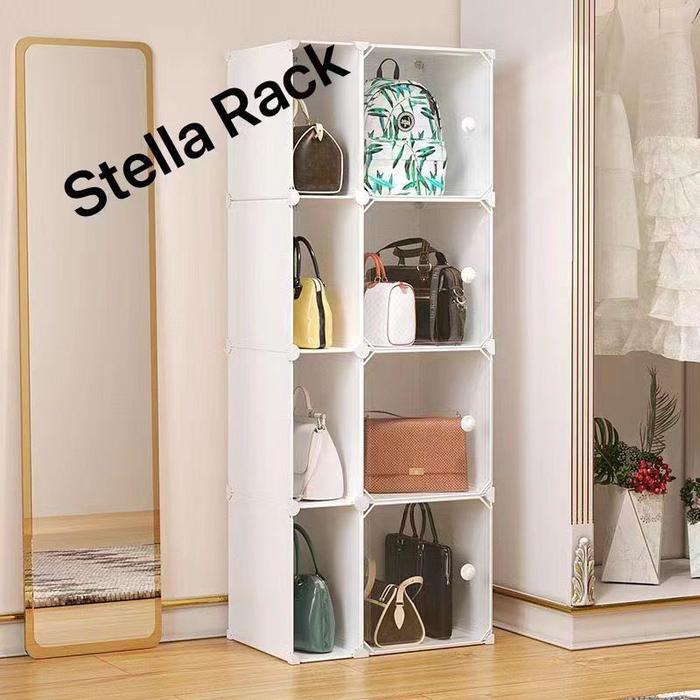 Lemari Tas Plastik Rak Tas Plastik Giselle Dan Stella Lemari Tas Serbaguna Lemari Plastik