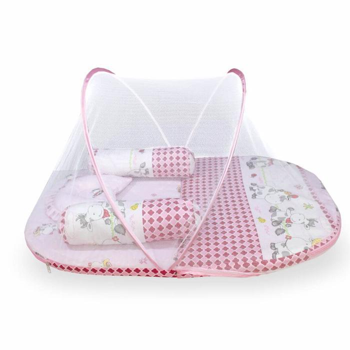 Kasur Bayi Lipat Oval Print + Kelambu Cintaka Tck 9401
