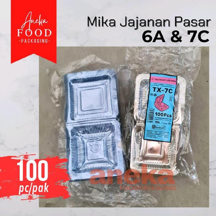 100PC- MIKA PLASTIK KUE TX 7C & GX 6A KECIL KEMASAN BOLU SNACK JAJANAN PASAR