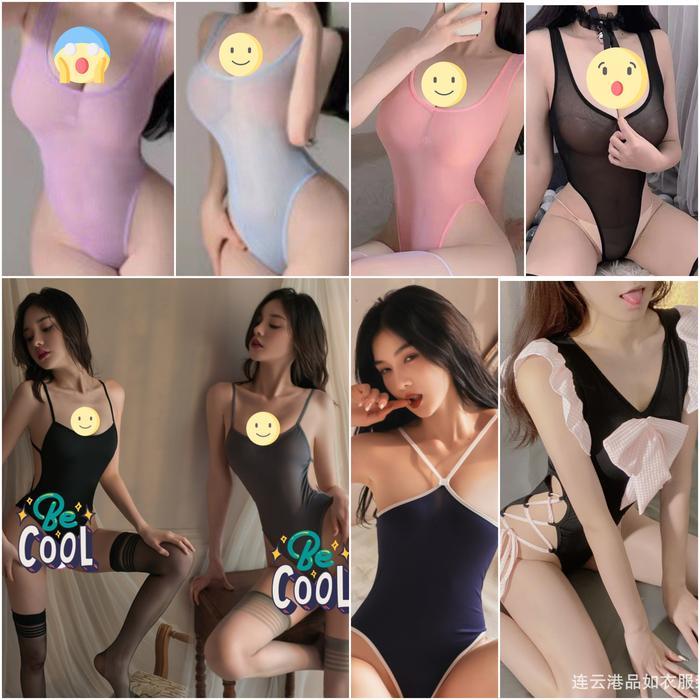 Lingerie Lingeries Swimsuit Model Bikini Seksi Baju Dinas Open Crotch