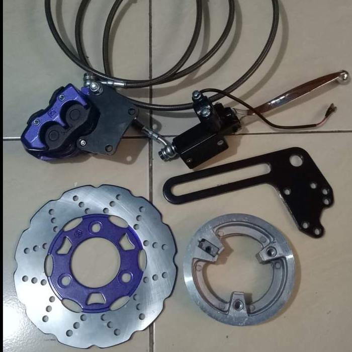 kit rem cakram bldc motor listrik komplit ukuran roda 10" - 17"