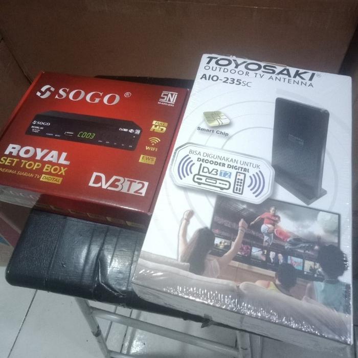 Receiver Digital Plus Antena Digital Bonus kabel HDMI