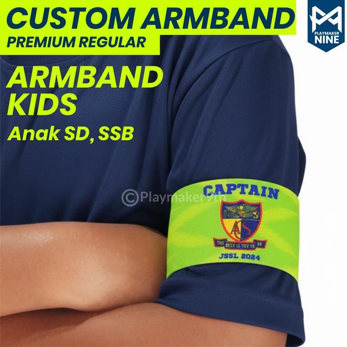 Ban Kapten Kids Anak Custom Captain Armband Premium Sd Ssb Elastis Karet Anak Regular Fit