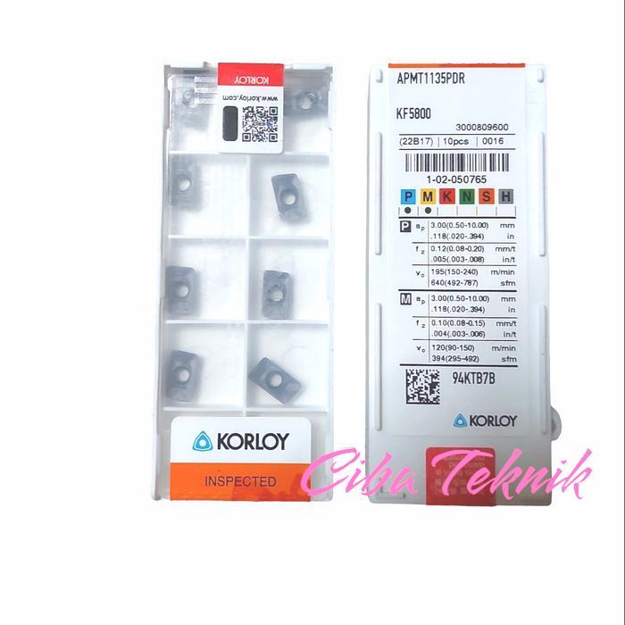 APMT 1135PDER KF5800 KORLOY ORI/insert Milling APMT 11