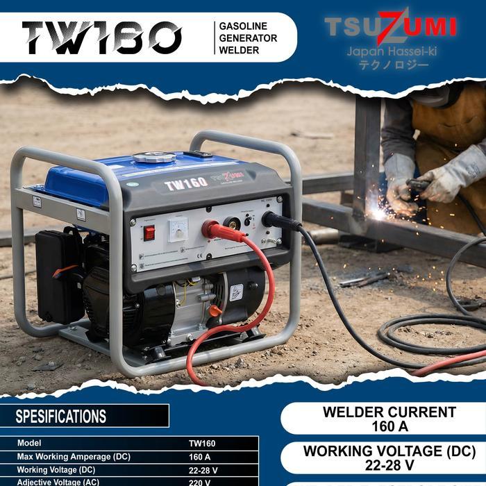 Genset Las Bensin Tsuzu TW160 160 Amper 1000 watt