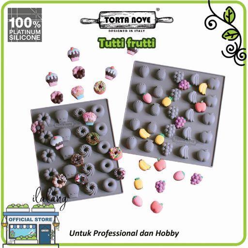 King Balances - Cetakan Coklat Es Batu Silikon Cetakan Kue Bulat Donat Kecil Mini Buah