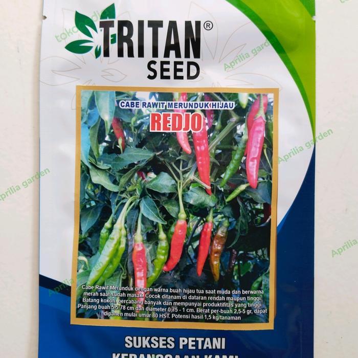 Benih Cabe Rawit Redjo 10Gr Benih Cabe Hijau Merunduk #Promo
