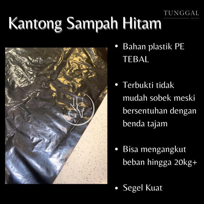Kantong Sampah Hitam - Trash Bag Hitam. Ukuran 60X90 Cm, 80X10 Cm, 100X120 Cm. Kresek Sampah Jumbo,