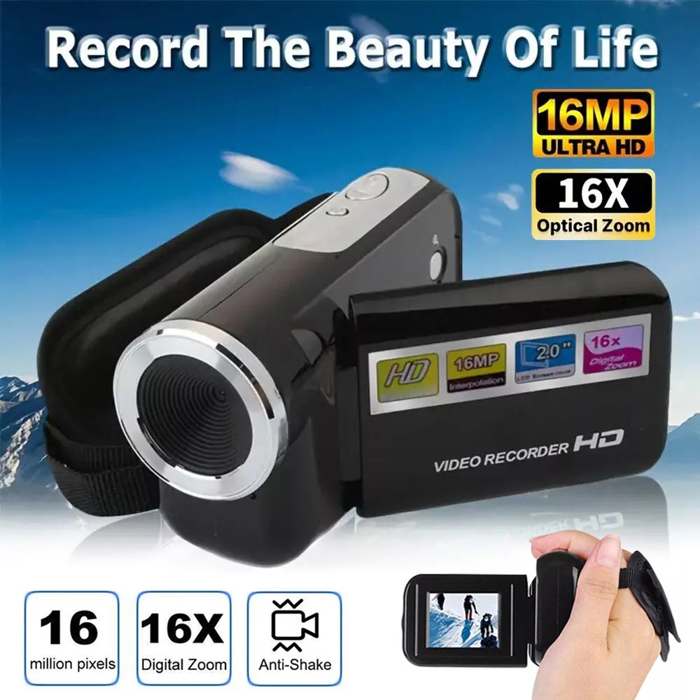 2026HD Camera 1080P 16MP Digital Camera Recorder HD Video Camcorder
