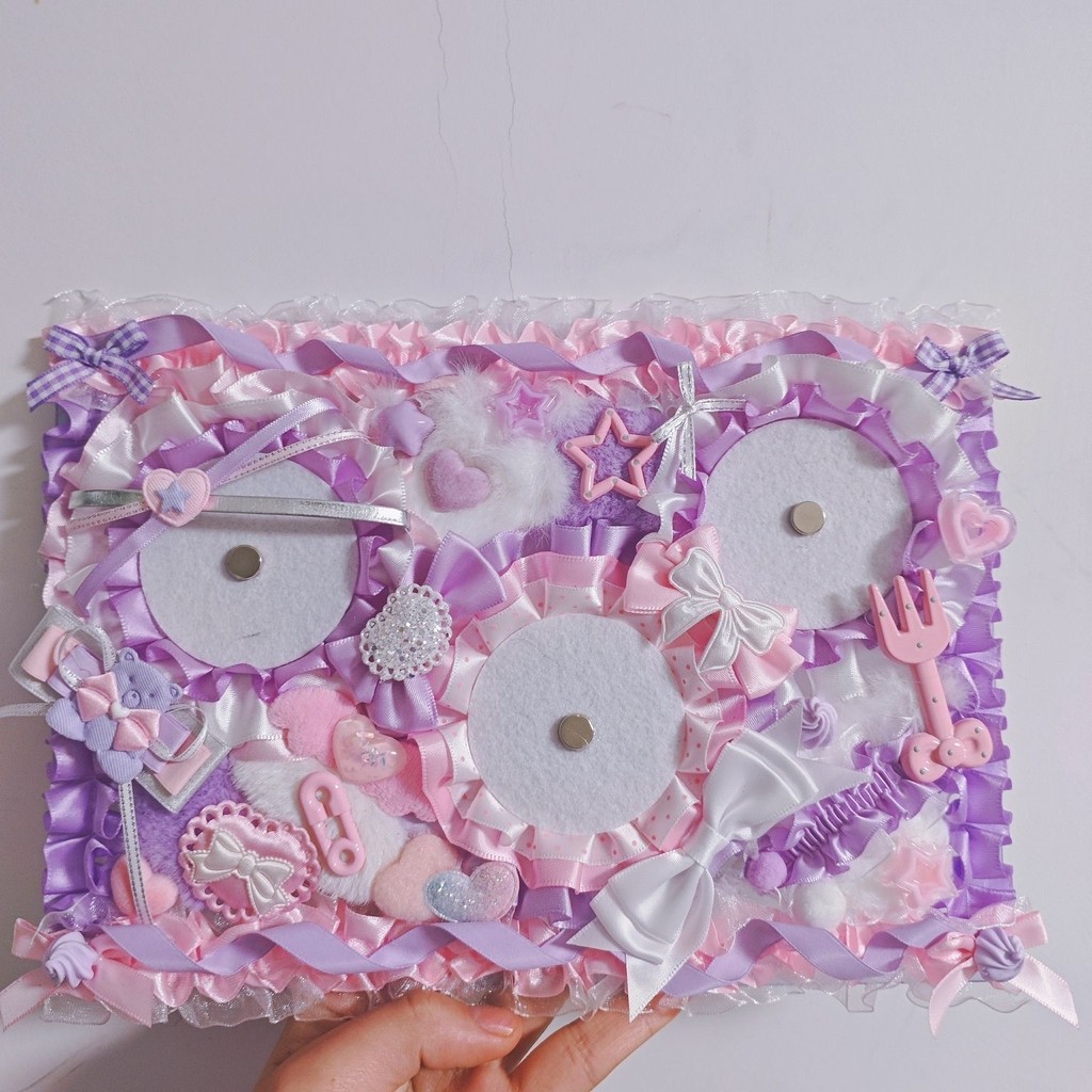 Ita Bag Insert Badge Lace Display Board Bow Ribbon Card Holder ItaBag Pin Holders B5 Size Ita Bag