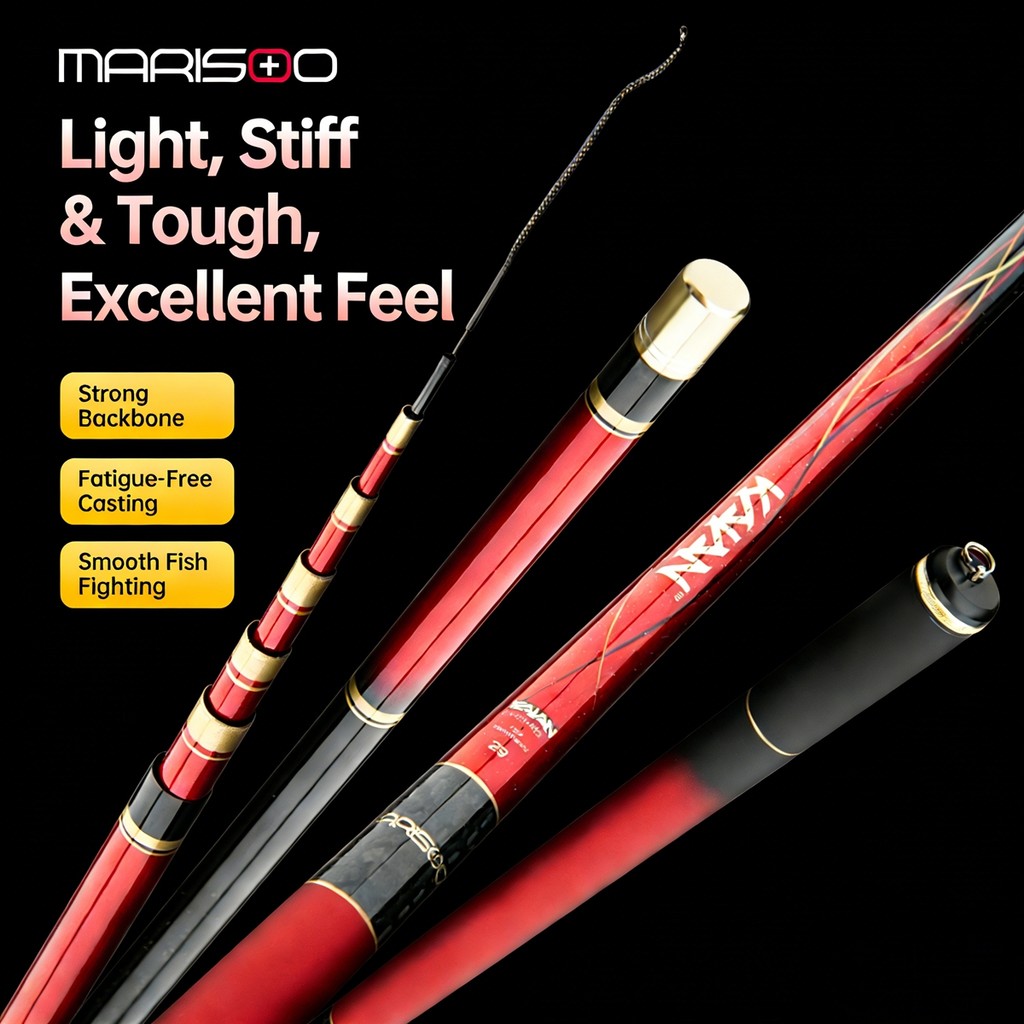 MARISOO KAIAN High Carbon Fishing Rod 40T+46T Freshwater Taiwan Style Special Competition Fishing