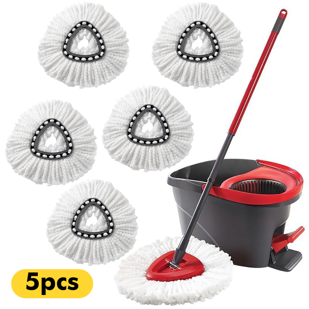 5pcs Household Sponge Fiber Mop Head Refill Replacement Home Cleaning Tool Microfiber Floor Mop Head