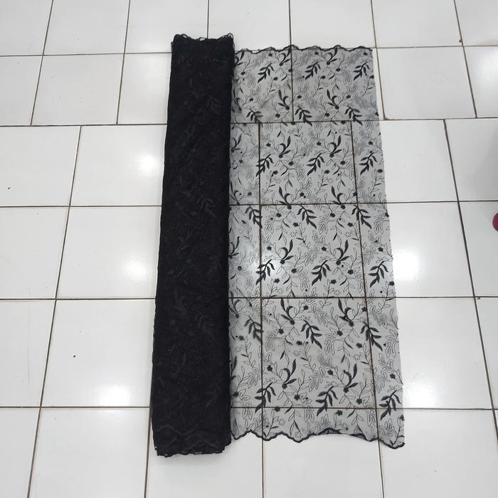 HOT SALE Bahan Tile Mutiara Dan Organza Bordir Meteran BISA GRAB