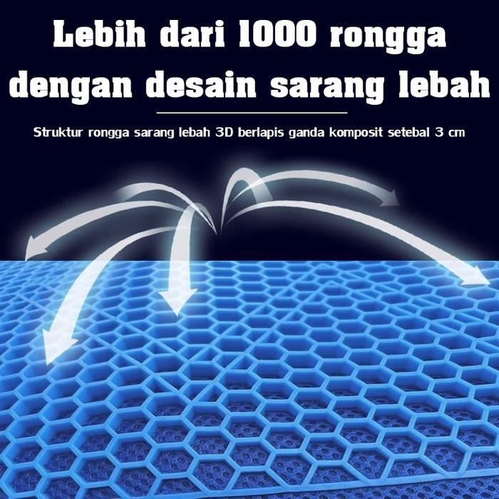 Sarung Jok Sepeda Motor Jaring 3D Bersirkulasi Antiselip Aksesori Bantalan Sarung Jok Skuter Sepeda