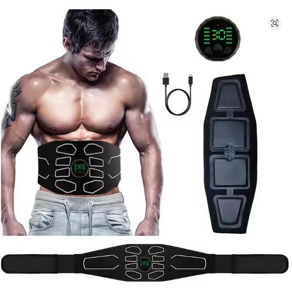 Ems Belt Pelangsing Perut Alat Massage Elektrik Pengencang Perut Portable Fitness Anytime Anywhere