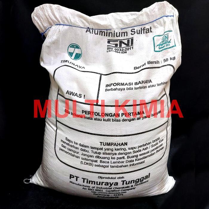 Tawas Bubuk / Aluminium Sulfat Powder merk: TIMURAYA 50kg
