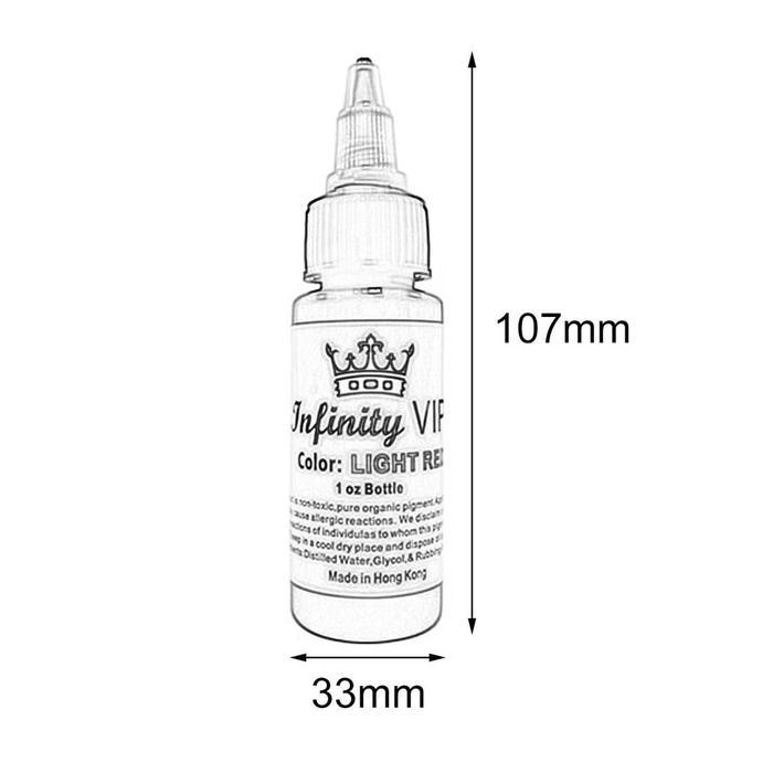 30Ml Tinta Tato Semi Permanen Tinta Tattoo Profesional Ink Tato Alat Tato Pewarna Tato Kulit