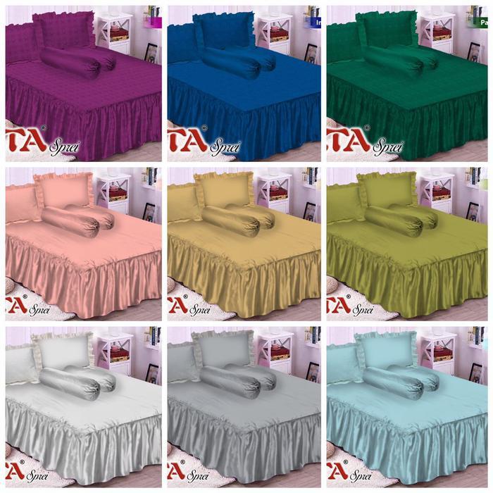 Sprei Queen Rumbai Emboss Polos Fata 160x200 cm - RUMBAI QUEEN