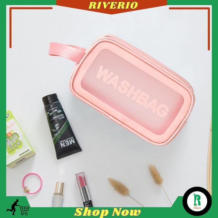 Tas Kosmetik / Pouch Kosmetik Transparan Washbag